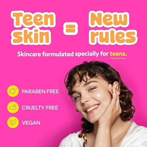 BeYoutiful 3 Step Teen Skin Care Kit, Easter Gifts for Kids, Face Wash Scrub Moisturizer Lotion, Skincare Gift Set for Tweens Kids in Trendy Pouches, Vegan, Easter Basket Stuffers