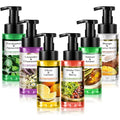 6 Pack Natural Foaming Hand Soap with Pump Care Moisturizing Liquid Fresh Flavor Foam Hand Wash Employee Appreciation Gift for Kitchen Bathroom Family Teacher Doctor 8.75 Fl oz