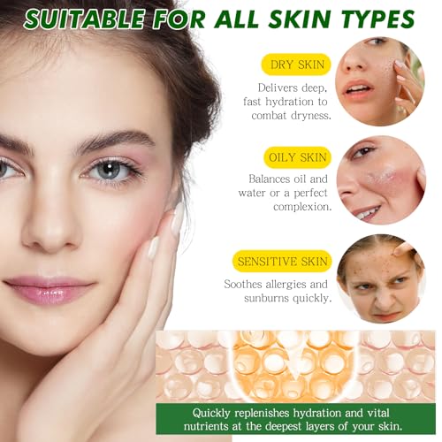 Snail Mucin 92% Moisturizer - 2Pack Original Crema De Baba De Caracol, Advanced Gel Cream for Hydrating & Repairing Skin, 3.52fl oz