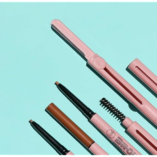 J.CAT BEAUTY 3 in 1 Mapping and Shaping Brow Pencil, Soft Black, Women's Makeup and Accessories