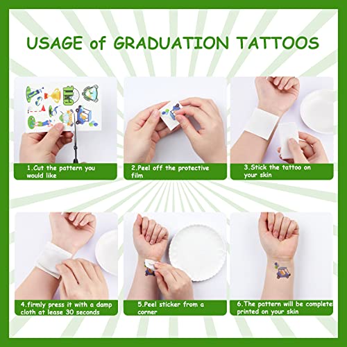 Serencatcher Golf Temporary Tattoos, 12 Sheet 120 PCS Golf Party Favors Tattoos for Kids Sports Theme Hole in One Birthday Party Supplies Golf Club Sports Team Classroom School Prizes Rewards