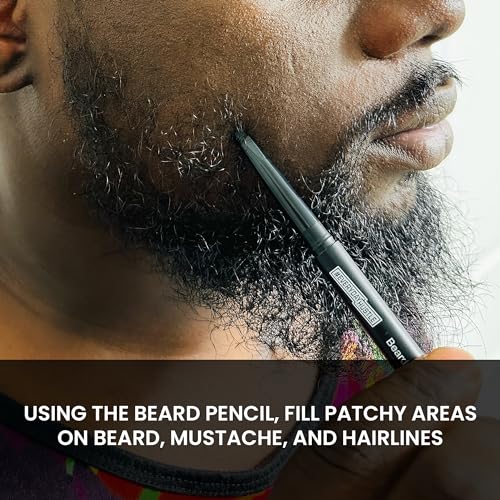 #EverydayHustle Beard Pen Filler for Men | Double-sided Beard pen and brush, Water-Proof, Long Lasting, Naturally define hairlines and Fill in patchy beard
