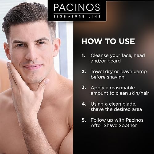 Pacinos After Shave Soother for Men - Moisturizes the Skin and Helps to Prevent Razor Bumps and Ingrown Hairs - With Soothing Lavender and Tea Tree Oil - Helps to Calm Irritating Razor Burn - 2 oz