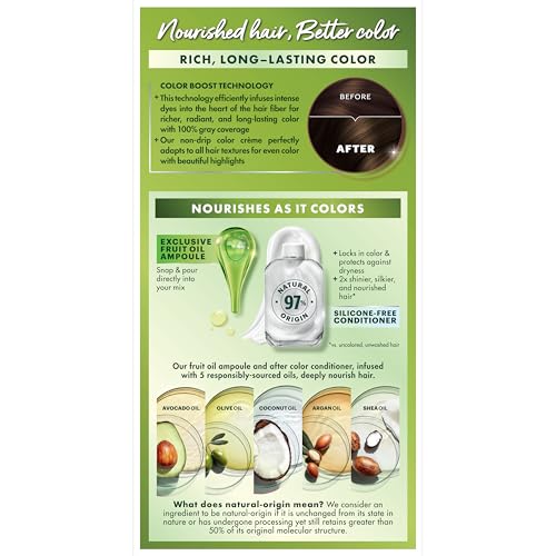 Garnier Nutrisse Ultra Cr?me Hair Color, Permanent Hair Dye with 100% Gray Coverage, Vegan & Cruelty-Free, 33 Darkest Golden Brown (Caramel Fudge), 2 Count