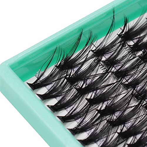 Bodermincer XXXL Tray 560pcs 40D Cluster D Curl 10-12-14-16mm Mixed Cluster DIY at Home Lashes Eyelashes Extensions (40D-D Curl-10-12-14-16mm Mixed)