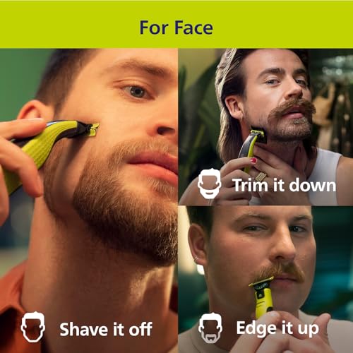 Philips Norelco OneBlade Travel Kit Bundle - Philips Norelco OneBlade 360 Face Hybrid Electric Trimmer & Shaver, QP2724/90 + Travel Case. QP401/90