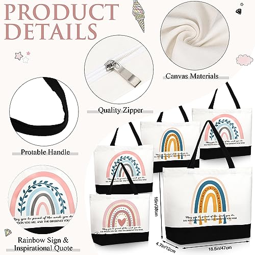 Kajaia Appreciation Gift Bulk with Tote Bag Cosmetic Bag for Teacher Employee Nurse Team Coworker Hr