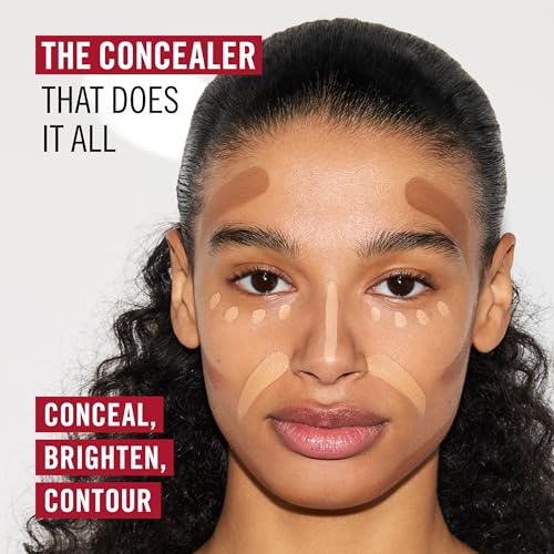 Rimmel London, Multi-Tasker Concealer, 030 Light, Crease-Proof, Transfer-Proof, Waterproof, Up To 24-Hour Wear, Vegan Formula, 0.33oz