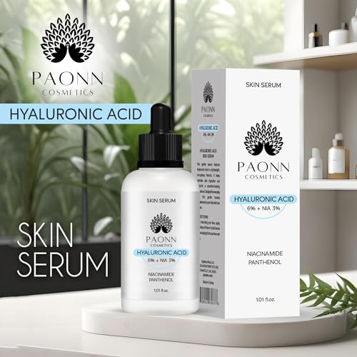 Hyaluronic Acid Serum for Face, Deep Hydration & Plumping, Lightweight, No Fragrance, Skin Smoothing, Moisture-Locking Effect