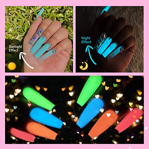 SAVILAND 30 Colors Jelly Gel Nail Polish Set with 12 Colors Glows in The Dark Gel Nail Polish Set
