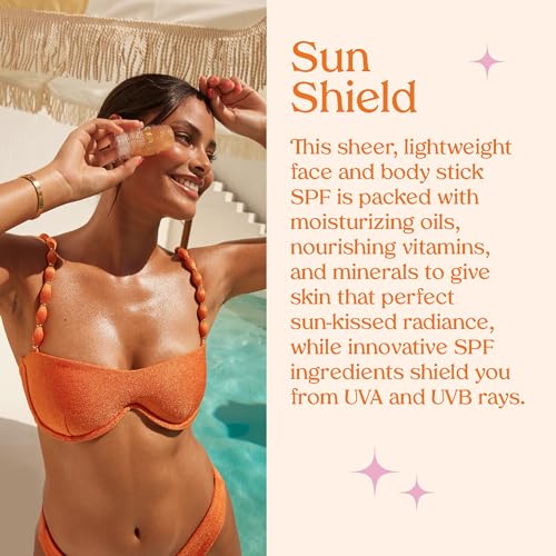 Sun Shield Bundled with On-the-Glow Gold Rose Gold Shimmer