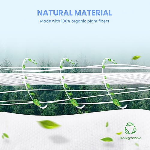 100 Sheet Daily Cleansing Towels Ultra Soft Dry Wipes for Sensitive Skin Disposable Facial Washcloths 100% Organic Viscose (Pack of 1)