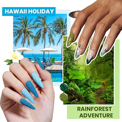 Beetles Gel Nail Polish Set 77 Pcs 60 Colors Cat Eye Gel Nail Kit Red Nude White Polish Nail Kit with Base Top Coat UV DIY Art Tool Home Gifts for Women World Travel