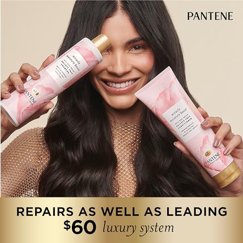 Pantene Nutrient Blends Miracle Moisture Boost Rose Water Shampoo & Conditioner Dual Pack for Dry Hair, Sulfate Free