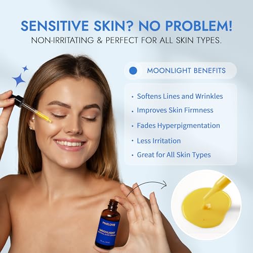 MAELOVE Moonlight Advanced Retinal Super Serum, 10x Stronger than Regular Retinol, for Softening Lines and Wrinkles, Reducing Dark Spots, Improving Skin Firmness, Vegan, Cruelty-Free, 1.0 fl oz