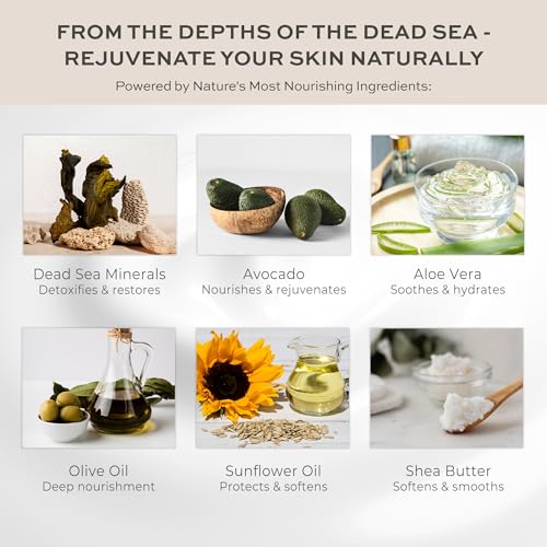 Intensive Mineral Hand Treatment Natural Vegan Cream Dead Sea Water Minerals Hand Moisturizer For Smooths Rough Irritated and Dry Skin