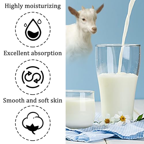 Goat Milk Body Wash,Gentle Silk Soft Foaming Milk Bath,Moisturizing Body Cleanser for All Skin
