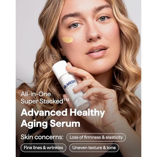 Remedy for Healthy Aging - Retinal, Resveratrol, Glycolic Acid, Argireline, Ferulic Acid, Matrixyl 3000 - Anti-Aging Treatment for Wrinkles, Uneven Texture & Tone - By Dermatologist Dr. Shah