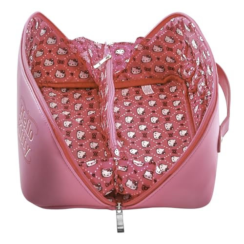 Hello Kitty Travel Makeup Bag Official License, Travel Cosmetic Bag, Sanrio Travel Pink Makeup Bag, VB701419L.NJ