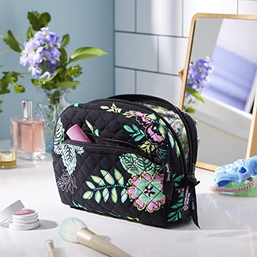 Vera Bradley Women's Cotton Medium Cosmetic Makeup Organizer Bag