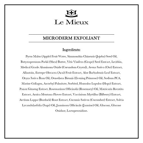 Le Mieux Microderm Exfoliant - Radiance Boosting Microdermabrasion Scrub for Face & Neck, Exfoliating Facial Polish for Congested Pore & Uneven Skin Tone, No Parabens or Sulfates (1.75 oz / 52 ml)