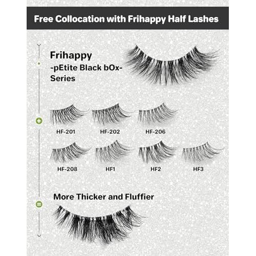 Eyelashes Lashes False Eyelashes Natural Eyelashes Wispy Lashes Mink Lashes False Eyelashes Natural 10 Pairs Frihappy Lashes DW8