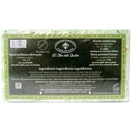 Saponificio Artigianale Fiorentino Avocado Large 10.5oz. Moisturizing Soap Bar