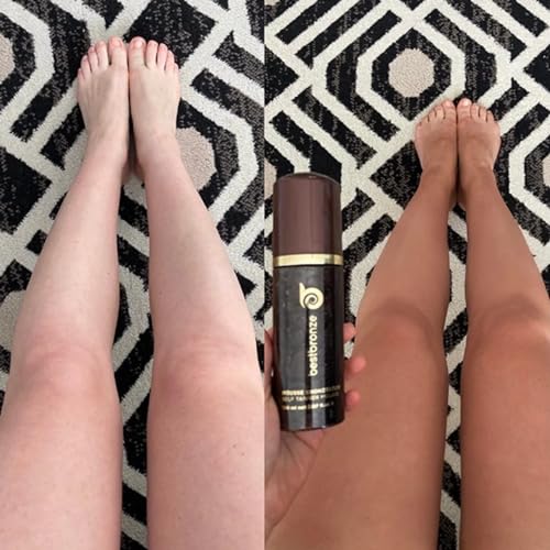 Best Bronze Tinted Self Tanner Kit Mousse with Mitt ? Sunless Tanner Foam for Customizable Self Tan, Light to Dark Fake Tan ? Vegan Tanning Mousse ? Sunless Tanning Foam (5.07 Fl Oz & Mitt)