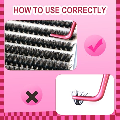 Lash Clusters DlY Eyelash Extensions 40D 0.07 D Curl 14-18mm Eyelash Clusters Mixed Tray Cluster Eyelash Extensions Natural individual Lashes (40D-0.07D-14-18mm)