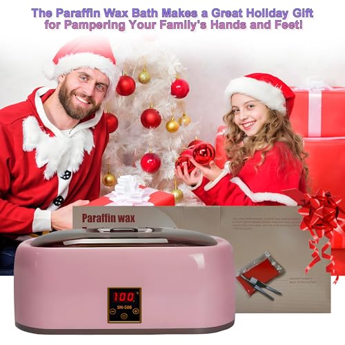 Paraffin Wax Machine for Hands & Feet - Rapid Melting with Intelligent Temp Control, Auto-Timer & Keep Warm, Professional At-Home Spa Kit for Moisturizing Skin & Arthritis Joint Relief (4L)