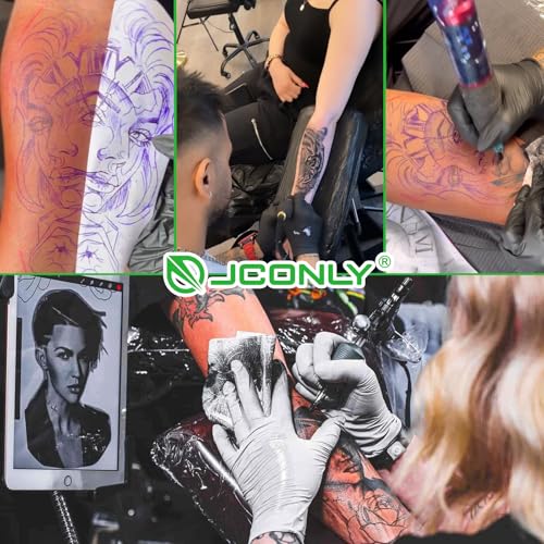 3MM Fake Skin with Transfer Paper - Jconly 35pcs Fake Skin Transfer Paper Kit,5Pcs Tattoo Thick Practice Skin with 30Pcs Tattoo Paper Stencil Paper