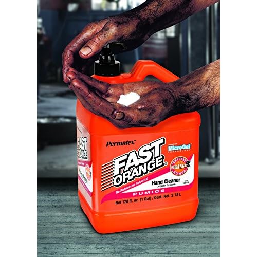 Fast Orange Permatex 25219 Pumice Lotion Hand Cleaner with Pump, 1 Gallon (Pack of 2)