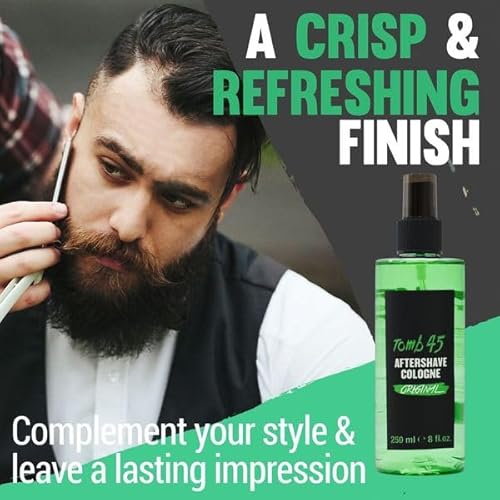 Tomb 45 Aftershave for Men - Refreshing After Shave Comfort - Hydrating and Cooling Post Shave Relief (Original)