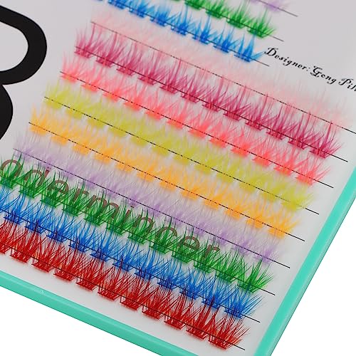 Bodermincer XXXL Tray 204pcs 9 Colors Mixed/Black Mixed Length Lash Clusters Lash Extensions 10+12mm MIX/12-14mm MIX/14+16mm MIX Wispy Lashes (12+14mm MIX)