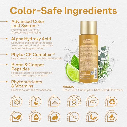 Colorproof Biorepair Thicken Conditioner for Thinning Color-Treated Hair, Nourishes & Stimulates Hair & Scalp, Thicker, Fuller Looking Hair, Sulfate-Free, Vegan