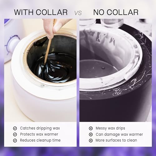 Beauticom (100 Pieces) Wax Warmer Universal Protective Collars Ring for 14oz Wax Can