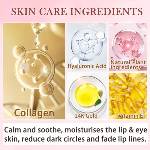 30 Pairs Lip Mask & Eye Mask,Under Eye Patches for Puffy Eyes,Moisturizing Lip Masks,Reducing Fine Lines,Anti Wrinkle Patches for Lip,Party Favors,Mother's Day Gifts,Bulk Gifts,Bridesmaid Gifts