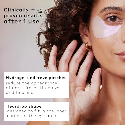 The Good Patch Brighten Up Hydrogel Under Eye Patches for Dark Circles and Puffy Eyes, Made with Niacinamide, Vitamin K, Pine Leaf Extract, Clinically Proven (12 Total Patch Sets)