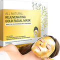 Doppeltree Gold Facial Mask - Premium Hydrogel Sheet Face Masks for Skin Care & Beauty, Hydrating & Anti Aging - Facemask with Collagen, Hyaluronic Acid & 24k Nano Gold