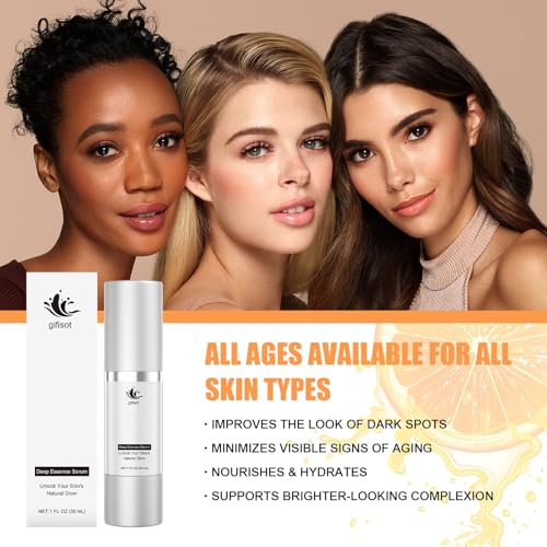 Super Vitamin C + Retinol Serum for Mature Skin with Peptides, Vitamin E, Hyaluronic Acid & Bakuchiol, Anti-Aging Face Treatment to Reduce Fine Lines, Wrinkles & Dark Spots, Hydrating1 Fl Oz
