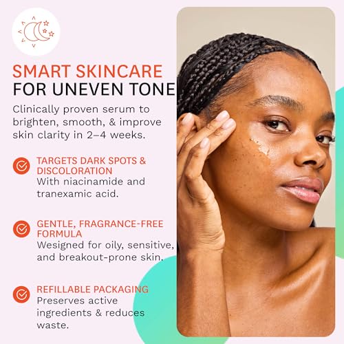 Luna Bronze Good Night Face Tanning Drops | Overnight Face Bronzing Serum for a Luminous, Natural Looking Glow | Hydrating Formula with Vitamin C | Infused with Australian Botanics (30ml/1.01 fl. oz)