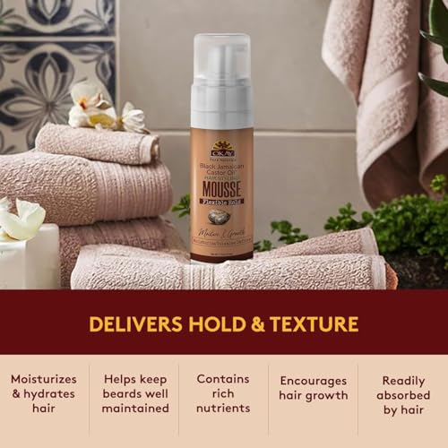 OKAY Black Jamaican Castor Oil Hair Styling Mousse - 8 oz / 222 ml