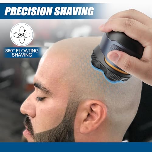 2 pcs Magnetic buckle 6 Blade head shaver Replacement heads Compatible with Wyklaus Redbreak Detona DOAO head shaver