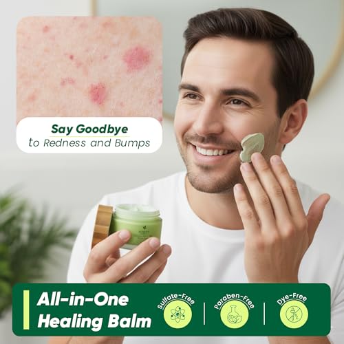 Unscented Natural Lotion, Body Moisturizer, Face Cream, No Petroleum Organic Castor & Jojoba Oil Aftershave Balm Beard Oil Makeup Remover Diaper Rash Cream Tattoo Aftercare in Glass - 6 fl oz