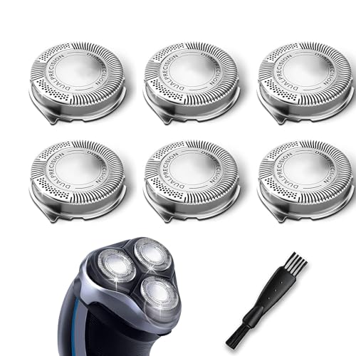 HQ8 Replacement Heads for Philips Norelco Shavers, Compatible with Philips Razor and Aquatec Shavers PT710 PT715 PT720 Heads, 6PCS
