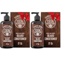 Viking Revolution Beard Conditioner w/Argan & Jojoba Oils - Softens & Strengthens - Sandalwood Scent - Beard Conditioner w/Beard Oil (17oz Conditioner) (Pack of 2)