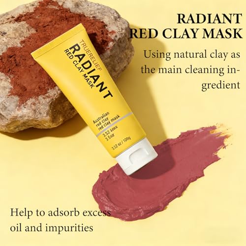 Purifying Red Clay Mask with Mineral Clays & Botanical Extracts for Smooth, Radiant-Looking Skin, 1.76 OZ (1)