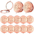 12 Pcs Christian Gifts Mirror for Women Bulk Easter Bible Verse Makeup Compact Pocket Mirror Inspirational Christian Party Religious Gift for Coworker Teacher Employee Travel Church Scripture