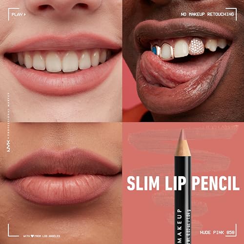 NYX PROFESSIONAL MAKEUP Slim Lip Pencil Creamy Lip Liner Nude Pink & Ever 2-Pack