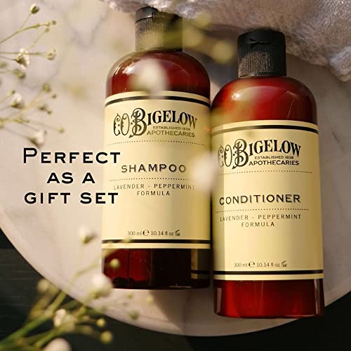 C.O. Bigelow Lavender Peppermint Conditioner, Hydrating Conditioner with Lavender & Peppermint Essential Oils, 10.4 Fl Oz (Pack of 2)